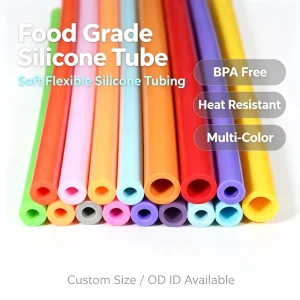 Food Grade Colored Soft Silicone Hose High Temperature Resistant Anti Crack Silicone Tube Custom Sizes Available