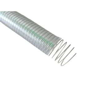 Food Grade Flexible Fiber Spiral Transparent Steel Wire Hose Clear Reinforced Flexible PVC Duct Hose