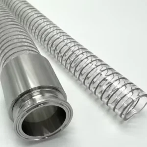 Food Grade PU Steel Wire Reinforced Hose Transparent No Phthalate
