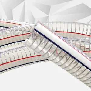 Food Grade PVC Clear Fiber Braid Braided Reinforced Drinking Water Hose Tubing PVC Flexible Hose with Steel Wire