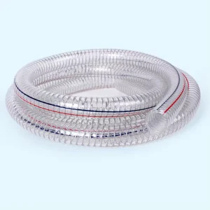 Food Grade PVC Steel Wire Reinforced Hose 3/4” 1” 2” 3” 4” to Handle Demanding Fluids and Abrasive Materials