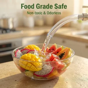 Food Grade PVC Transparent Hose Flexible Plastic Tubes BPA Free for Drinking Water Beverage Conveying Reinforced Pipe