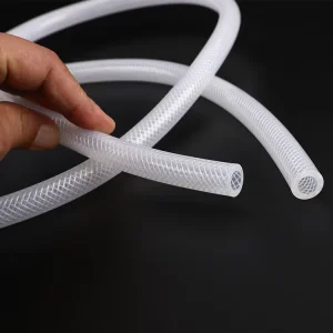 Food Grade Polyester Fiber Braid Silicone Hose Silica Gel Braided Tubing