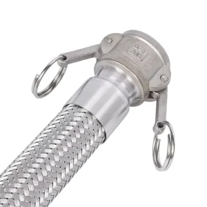 Food Grade Quick Coupling Stainless Steel Flexible Metal Hose, Sanitary Corrosion Resistant for Beverage Use