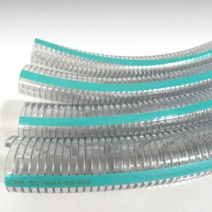 Food Grade REACH Compliant BPA Free Transparent PVC Steel Wire Hose Safe Europe Spec Pharma & Beverage Fluid Pipe