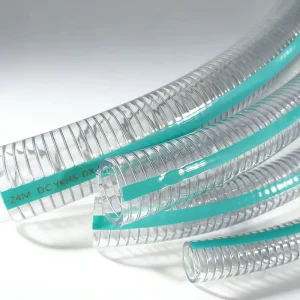 Food Grade REACH RoHS PVC Steel Wire Hose BPA Free CE Certified Transparent Flexible Pipe For Europe