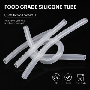 Food Grade Silicone Air Hose 1mm Clear Thin Wall Soft Transparent Tube Hot Water Resistant Rubber Tube