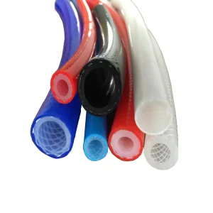 Food Grade Silicone Hose Reinforced with Braided Fibre and Stainless Steel Spiral