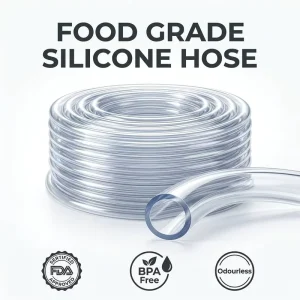 Food Grade Silicone Hose Transparent Flexible Tubing FDA Certified BPA Free Odourless for Beverage Food Liquid Transfer
