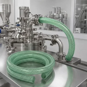 Food Grade Silicone OEM Braided Hose Non-toxic High Temperature Resistant 50m Roll Silicone Tube for Liquid Transfer