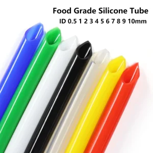 Food Grade Silicone Tube Colorful ID0.5 1 2 3 4 5 6 7 8 9 10mm Water Connector Fish Tank Pond Pump Hoses Flexible Rubber Hose