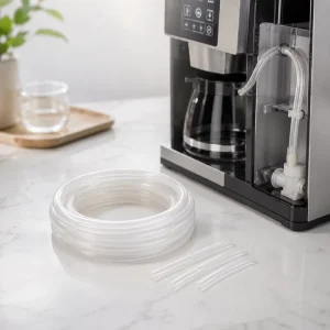 Food Grade Silicone Tube Flexible Clear FDA Certified High Temp OEM Rubber Hose for Coffee Machine