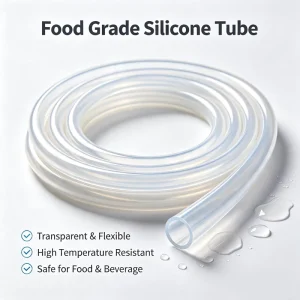 Food Grade Soft Flexible Heat-Resistant 200 C Transparent Silicone Tubing for Beverage Coffee Machines Food Processing Equipment