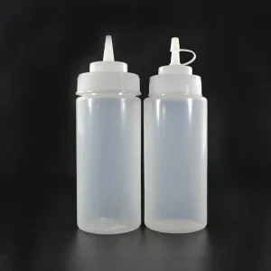 Food Grade Transparent 4oz 8oz 16oz 32oz Empty Ketchup Plastic Tomato Sauce Squeeze Bottle