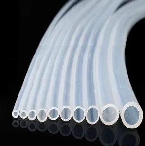 Food Grade Transparent Silicone Hose Heat-resistant Odorless Cutting Fiber Braid Reinforced 3mm Wall Thickness for Water