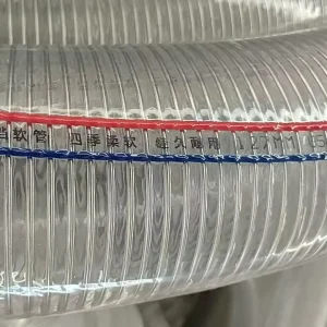 Food Grade Water Suction Spring Vacuum PVC Steel Wire Reinforced Hose
