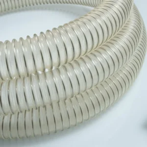 Food grade Flexible Transparent Hydraulic Vacuum Duct Suction Water TPU Steel Wire Spiral Reinforced Hose Pipe