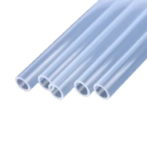 Food-grade Platinum-cured Silicone Tubing 3.0mm Wall Thickness -40~200C Working Temperature Translucent Blue Visual Flow