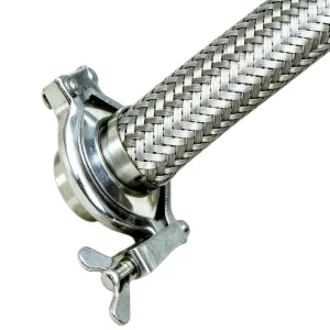Forged 304 Smooth Surface Flange Hose Metal Tube Assembly Corrosion Resistant Corrugated Tube Infinite Straight Wave Pipe
