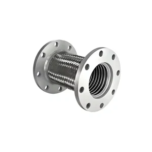 Forged DN18mm 201 Stainless Steel Flange Braided Flexible Corrosion Resistant Hose Helical Bellows