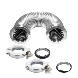 Forged Stainless Steel 304 Corrugated Flexible Metal Hose Welding Flange Nut Connections Customizable OEM ODM Support