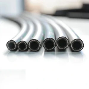 Four Steel Wire Reinforced High Temperature Resistant Flexible Rubber Hydraulic Hoses 5.0 6.0mm Wall Thickness 40C +100C