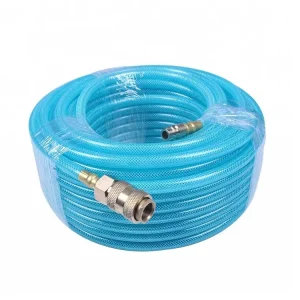 Free Sample 25 50 100 Feet Flexible Braided PU 3 8 air Compressor Hose 8mm Flexible air Hose pa Flexible Tube