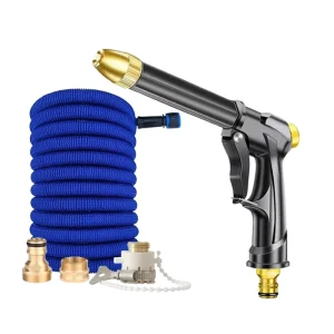 Free Sample Custom Length Car Washing Magic Garden Expandable Water Hose With High Pressure Nozzle