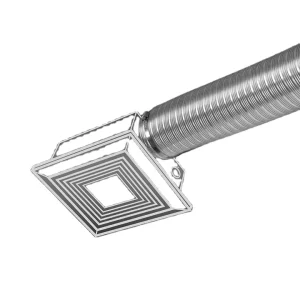 Fresh Air System Ventilation Hose Semi Rigid Aluminum Flexible Air Duct Pipe