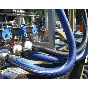 Fuel Tanker Discharge Pipe Flexible Hose with Dry Break Coupling Oil Transfer Composite Hose