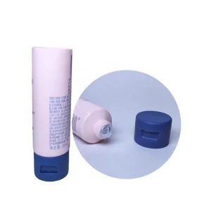 Full Size Custom Printing Squeezable Refill Plastic Tube with Flip Top Cap for Skin Care Hand Cream Baby Cream Facial Cleanser