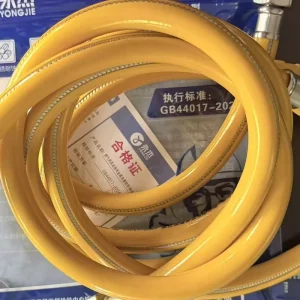 GB44017 202 Xinhuda RJB B TY A 10*1000mm Double Spiral Corrugated Smooth Surface Metal Gas Hose All Purpose Connector for