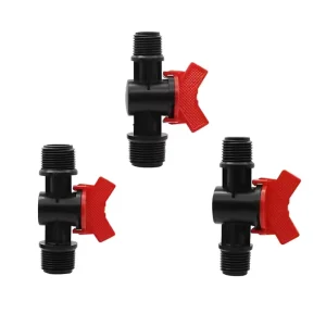 GREAT IRRIGATION 1 2 Inch Male Thread Mini Shut Off Valve for Drip Irrigation and Garden
