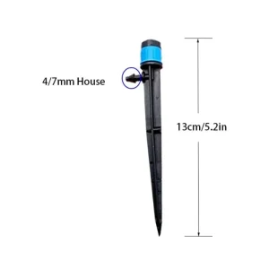 GREAT IRRIGATION Ground Stake Micro Sprinkler Fitting for 4 7mm Hose Garden Drip Irrigation Accessory