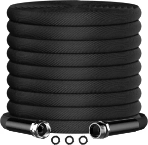 Garden Hose 100 ft 30m Flexible PVC Non-Expandable Durable Lightweight and Easy Storage Wall-Mounted for Outdoor Watering
