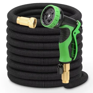 Garden Hose Expandable Flexible 50ft High Quality Brass Fitting Expandable Fabric Garden Hose