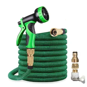 Garden Hose Expandable High Pressure Car Wash Latex Pipe Magic Hose Pipe 100 ft Garden Hose With Spray Gun for Watering