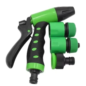 Garden Hose Nozzle Garden Water Spray Nozzle Gun Kit Adjustable Single Pattern ABS Plastic Adjustable Nozzle
