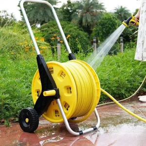 Garden Hose Storage Stand Winding Reel Water Pipe Organizer for Lawn Farm