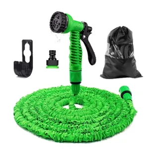 Garden Hose with Plastic Connector Fittings Outdoor Cleaning Water Hose Garden Expandable Hose