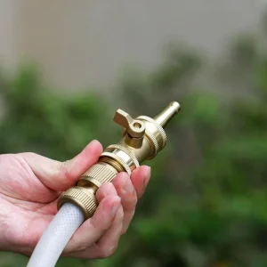 Garden Irrigation 2 Inch Garden Quick Install Brass Water Hose Spray Pipe Twist Nozzle