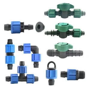 Garden Irrigation Drip Tape Pipe Connector Fittings for Farm Irrigation System