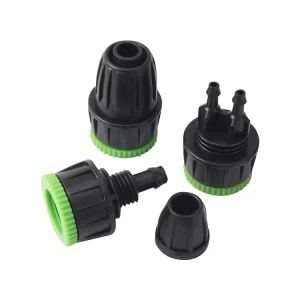 Garden Irrigation System 1/2″ 3/4″ Female Thread Lock Nut Connector Hose Splitters