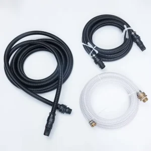 Garden Pump Suction Hoses PVC Flexible Corrugated 5m 7.5m 10m 15m Garden Hose Reels