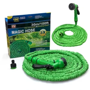 Garden Supplies Watering Irrigation Flexible Latex Rubber Water Pipe Hose 3 Times Expanding Magic Expandable Garden Hose