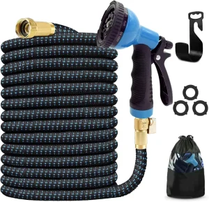 Garden Telescopic Hose Water Gun Set Expandable Irrigation Hose Kit Flexible Gardening Supplies for Outdoor Lawn Care