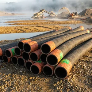 Ghana Rubber Hose 4 Inches 10 Long Sand Pumping Wear Resistant Rubber Hose River Dredging for Sand Extraction Gold Mining