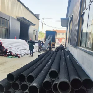 Gold Mining Wear Resistant Black Rubber Steel Wire Suction Discharge Hose with Cutting Service 102mm