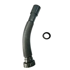 Gray PE Universal Manual Soft and Resilient Sink Drain Hose for Household Food Waste Disposal Unit Kitchen Use
