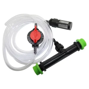 Great Irrigation Black 1″ Plastic Fertilizer Injector Venturi Flow Drip Tube Nozzle for Irrigation Water Pump